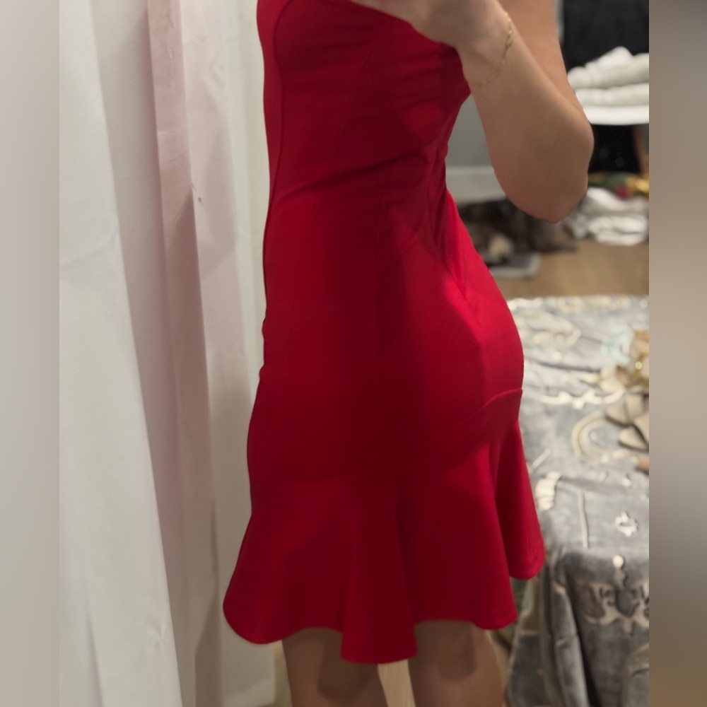 Red sleeveless Juicy Couture mini dresss